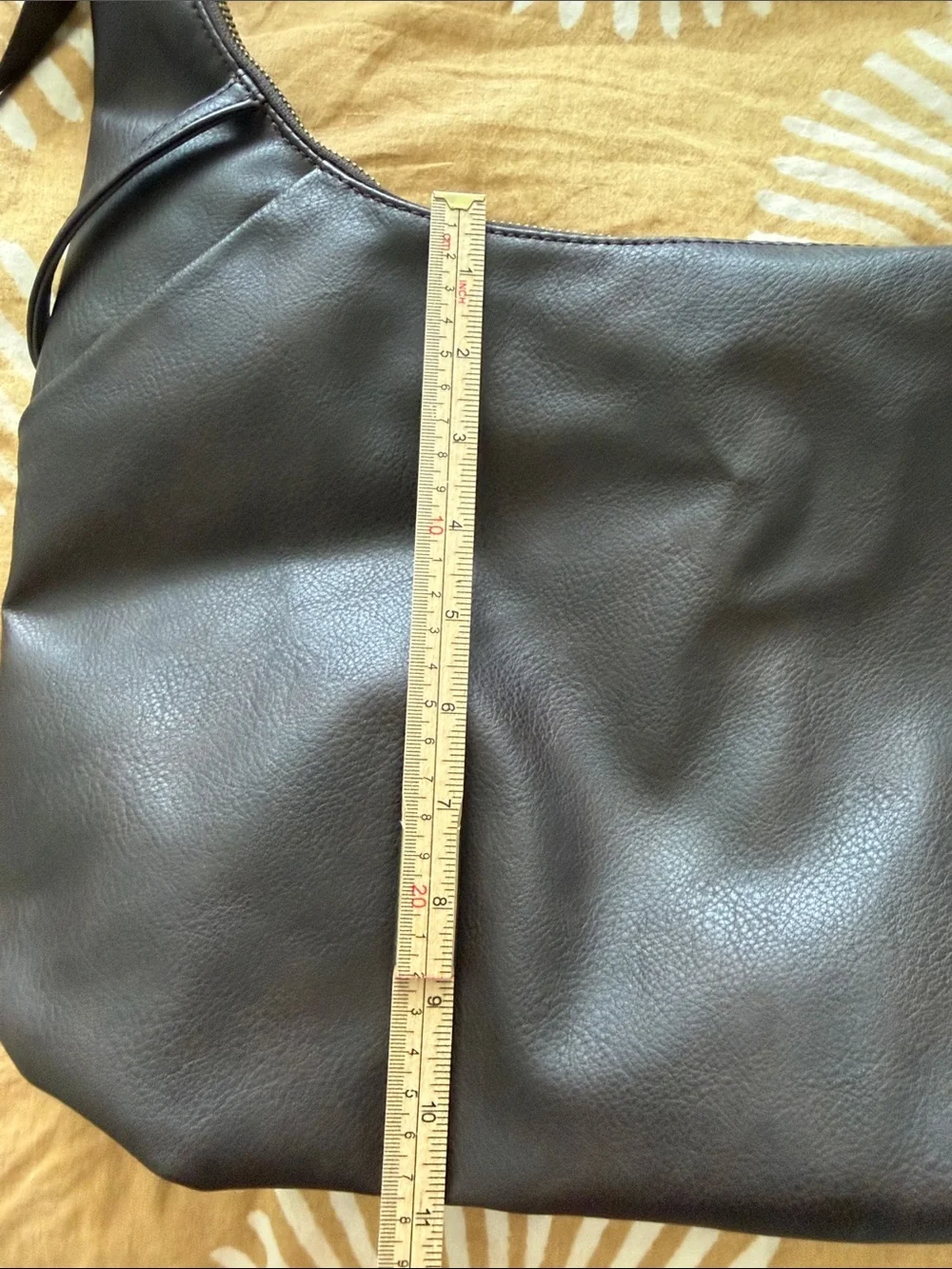 Uniqlo Japan Classic Brown Large Leather Crossbody Bag - Men